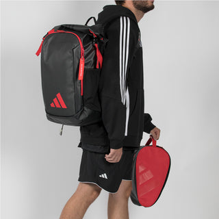 Adidas Backpack Multigame 2026 Black/Red Padel Bag by Ale Galán