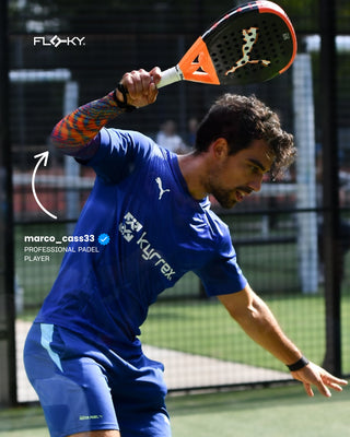 Floky NO STRAIN Padel Sleeve White (Reduce Vibrations)