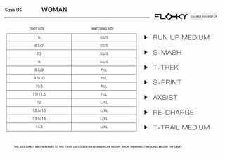 Floky S-MASH 3D Padel Sock Black (Enhanced Stability & Support)
